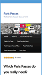Mobile Screenshot of parispasses.net