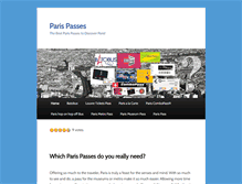 Tablet Screenshot of parispasses.net